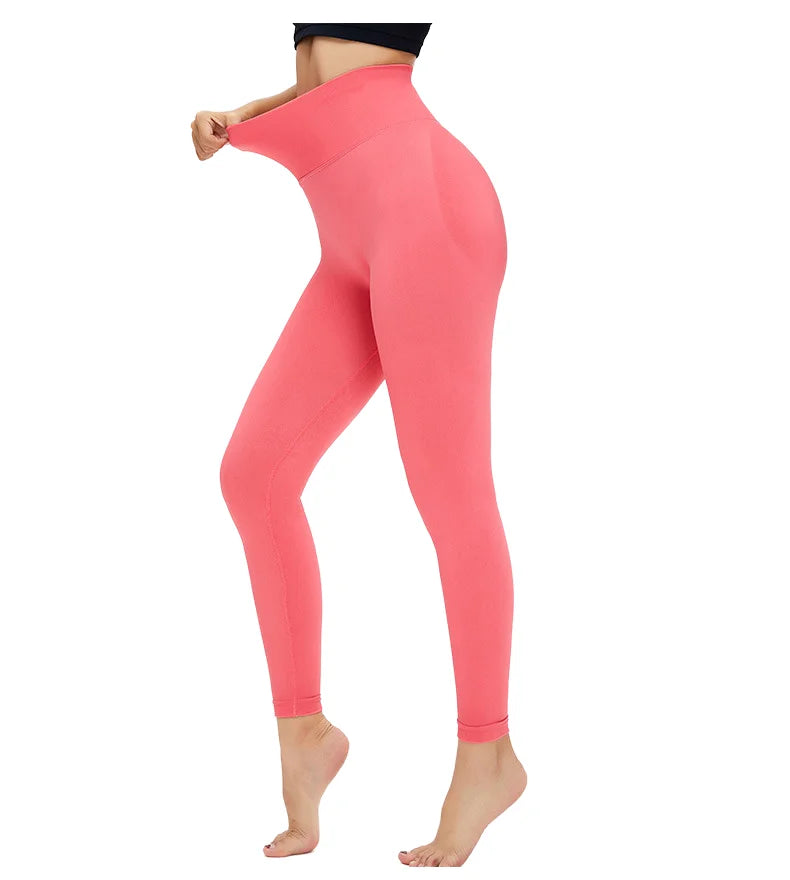 2025 Custom High Quality Pilates Sportswear for Women Full-Length Gym Fitness Workout Leggings with Solid Pattern Active Wear