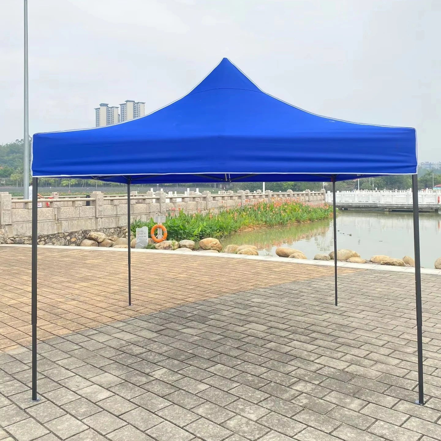 Factory Made HOMG JINFUN 3x3 Automatic Gazebos Stretch Beach Marquee Pop up Canopy Advertising Party Trade Show Tent for Events