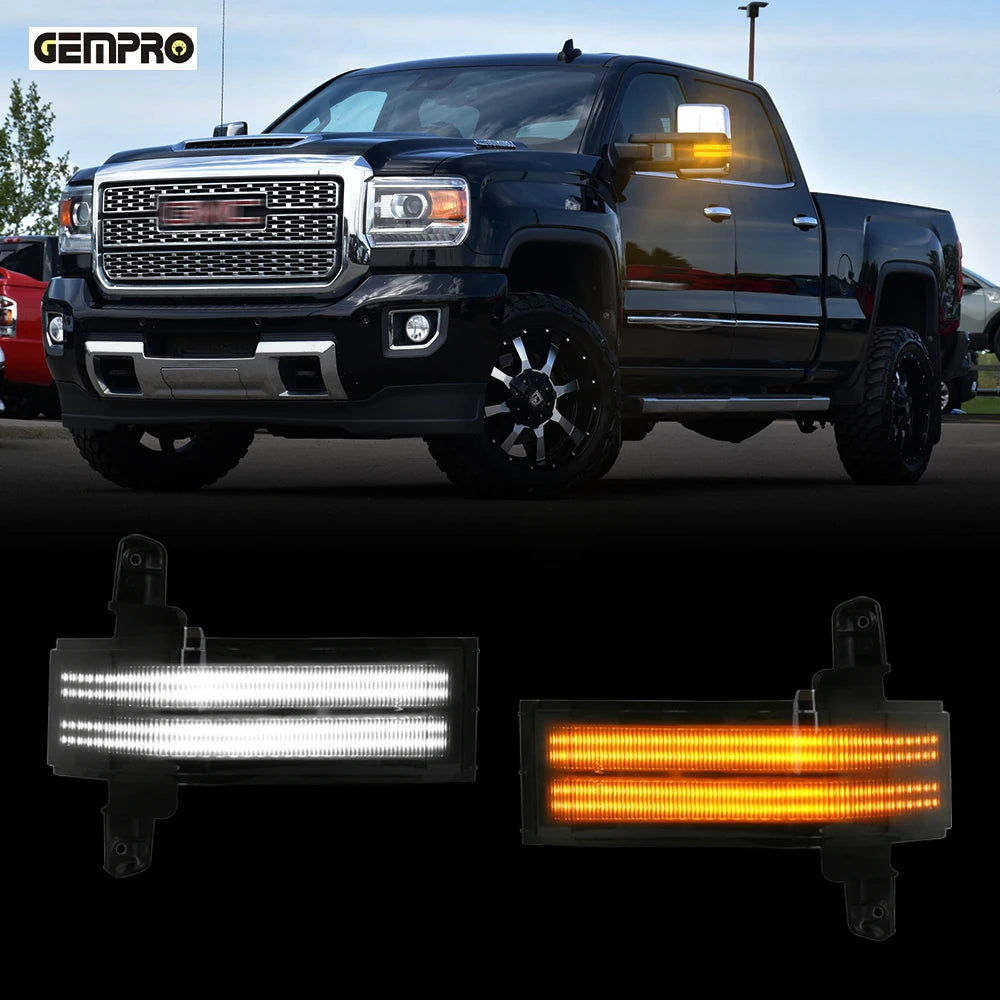 Stock in USA Car Side Mirror Light for Chevrolet Silverado for GMC Sierra Car Mirror Turn Signal Lights