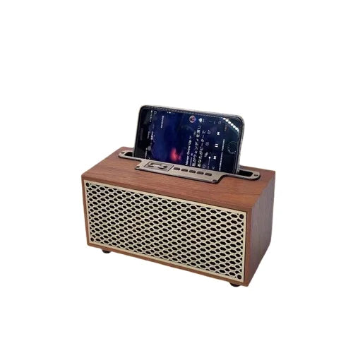 XM-5 New Portable Wireless BT Speaker with High Volume Desktop Wooden Retro Radio and Mini Wireless Speaker