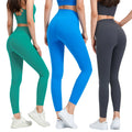 2025 Custom High Quality Pilates Sportswear for Women Full-Length Gym Fitness Workout Leggings with Solid Pattern Active Wear