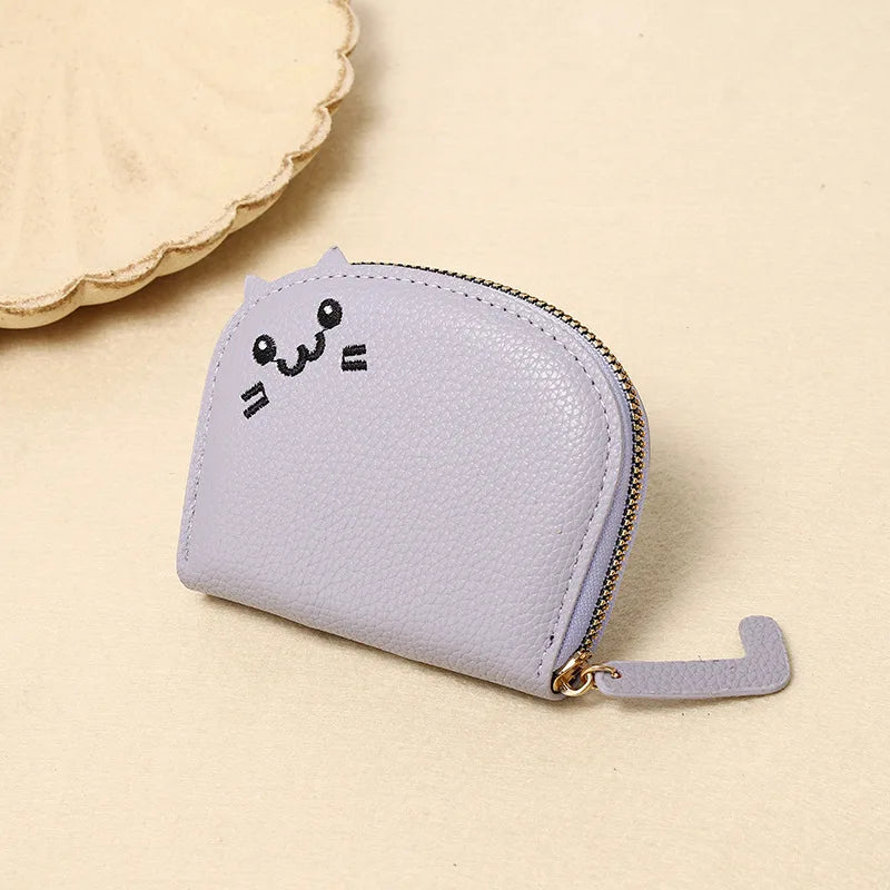 New Cat Card Bag for Women, Small and Netizens, Love Multiple Card Positions Card Bag, Advanced Cartoon Zero Wallet
