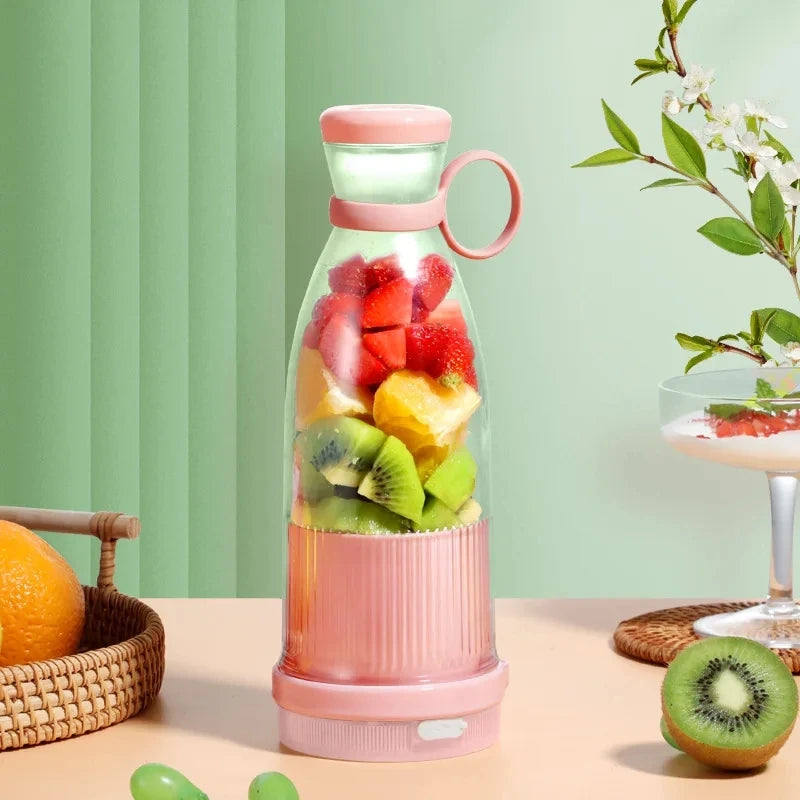 Hot-selling Household Portable Mixer Juicer Food Grade Plastic Bottle Fruit Vegetable Juicer Machine