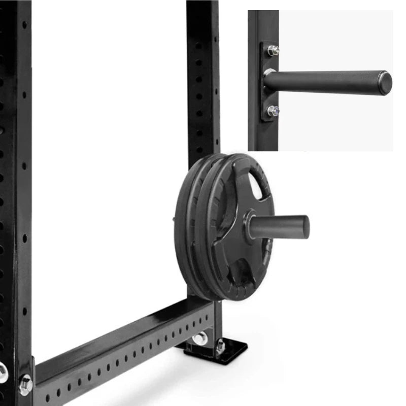 Fitness 2" Weight Plates Holder Power Rack Attachment Weights Storage Rack, Fit 2x2 & 3x3 Inch Square Tube