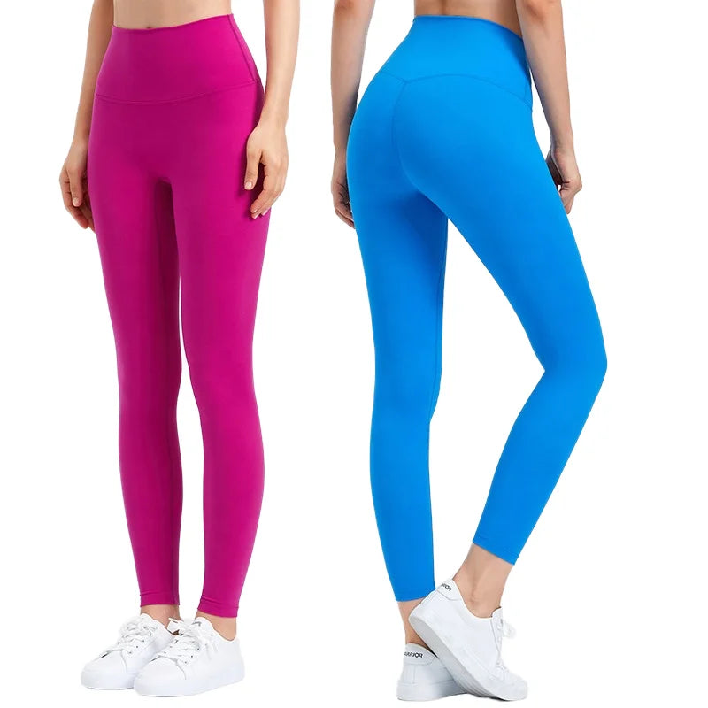 2025 Custom High Quality Pilates Sportswear for Women Full-Length Gym Fitness Workout Leggings with Solid Pattern Active Wear
