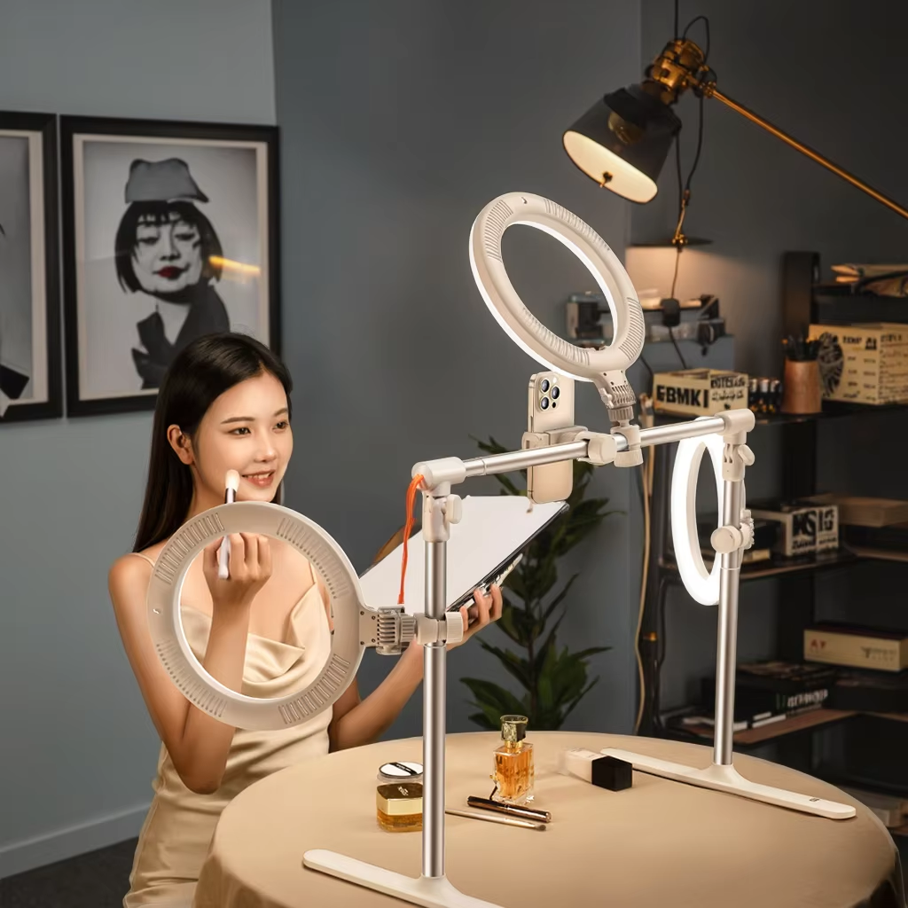 Feixiang F5 Overhead Shooting Fill Light Bracket Space-Saving 55-92cm Width for Multi-Photographic Devices