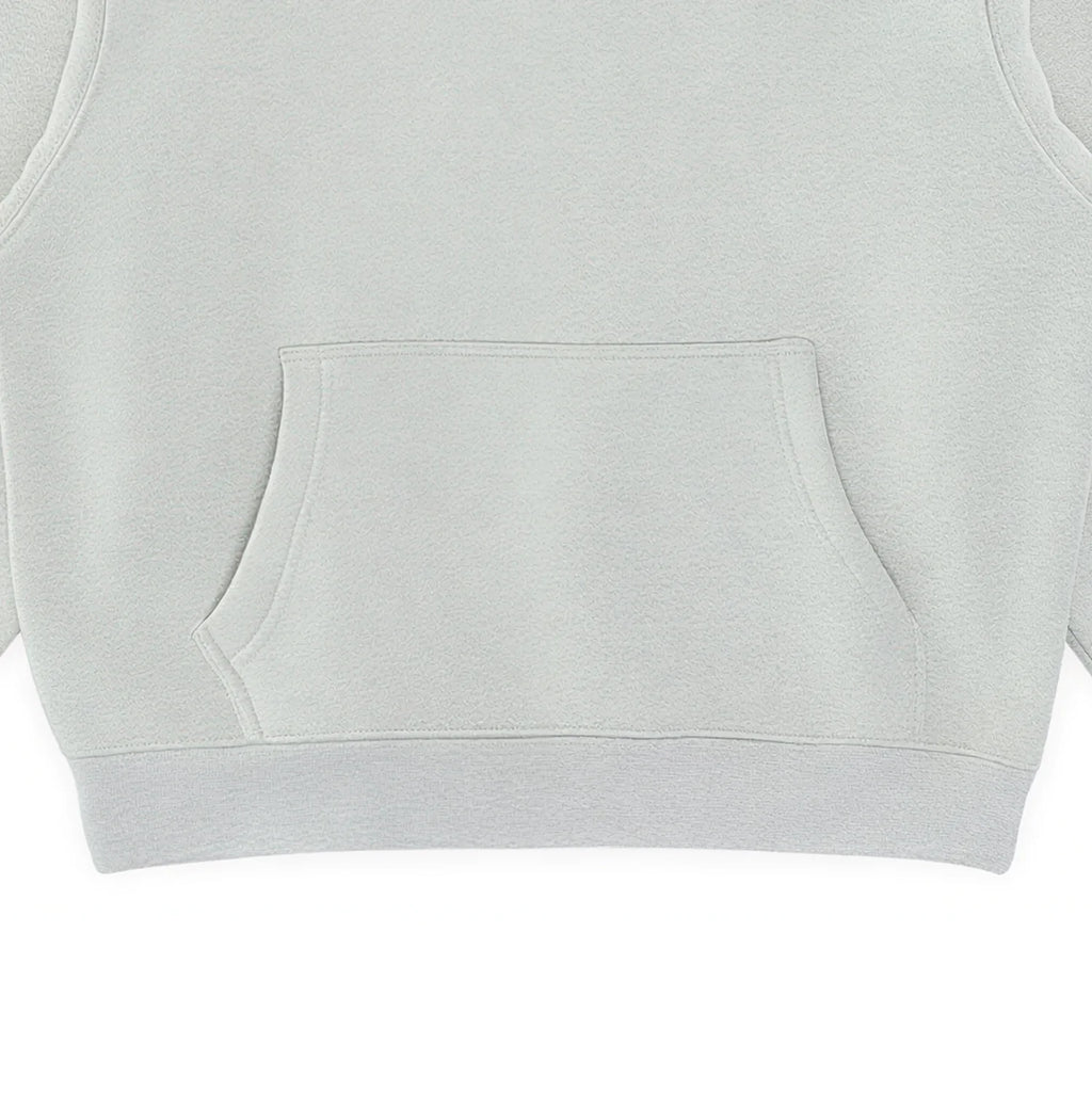 Minimalist Double Button Hood Drop Shoulder Cotton Blend Hooded Top Men's Custom Designer Oversized Hoodie