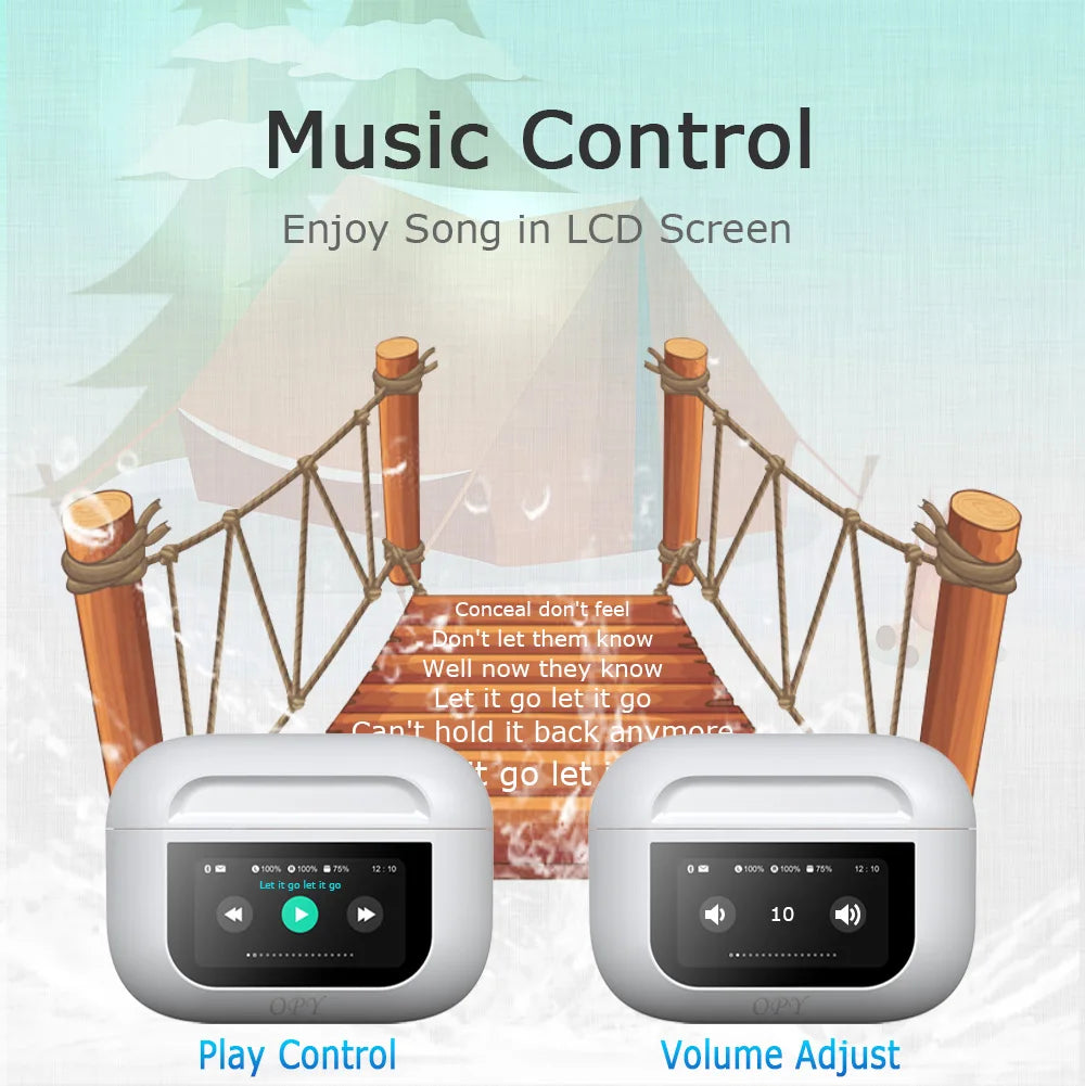 2020 Best Wireless Earbuds In-Ear Earphone for Running Long Battery Life Digital Display Indicator 4 Mic jl for India App Users