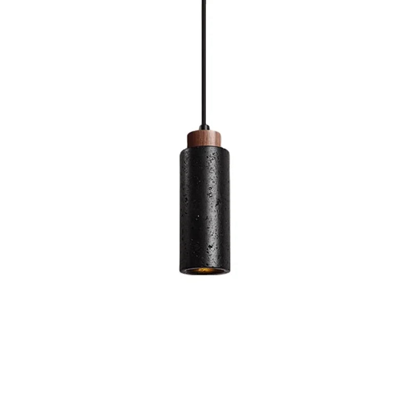 Travertine Led Pendant Light Kitchen Island Bedside Dining Room  Restaurant Hotel Bar Hanging Droplight Black Stone