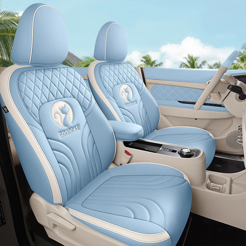 For GWM Ora 03 Great Wall Motor Haomao Funky Cat Interior Kits Custom Car Seat Covers Full Set Leather Sports Style