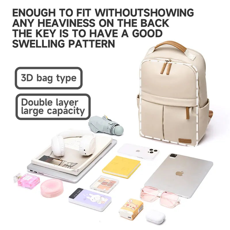 Simradia Women's Simple Laptop Backpack Business Backpacks Oxford Weekend Knapsack for Lady School Outdoor Rucksack Travel Bags