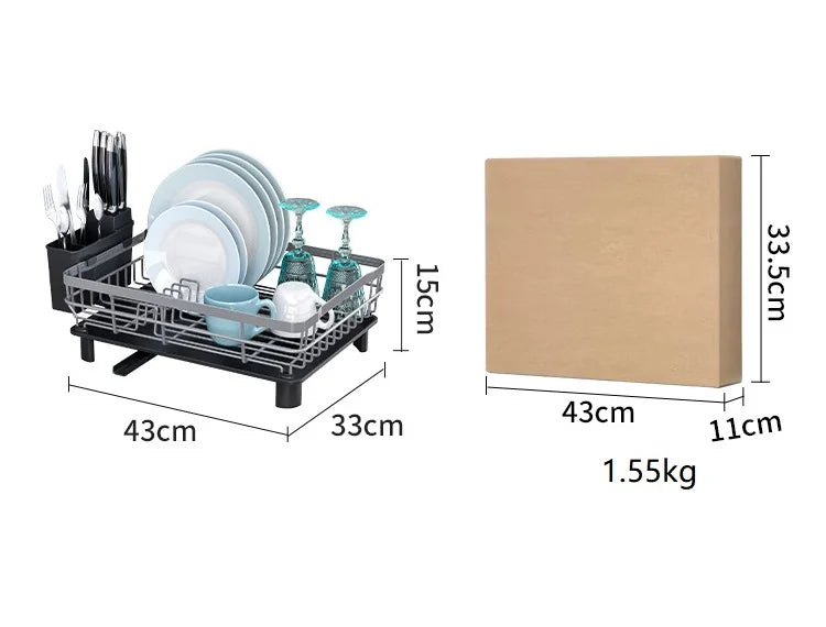 Drain Rack for Kitchen Dishes and Storage Rack for Chopsticks and Cutlery Rack and Drain Basket Sink and Dish Rack
