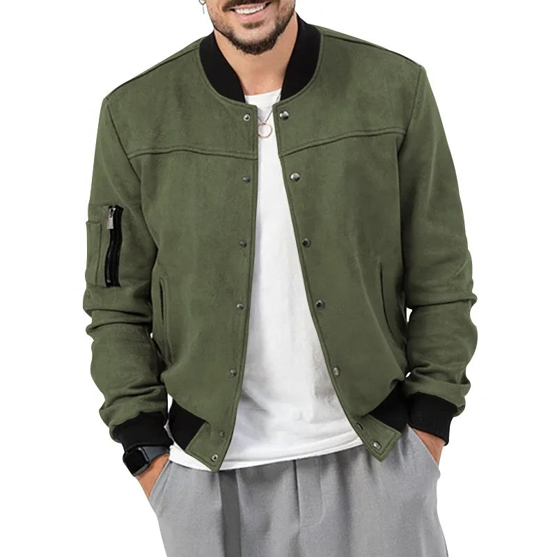 US Size Jacket Dropshipping Custom Logo Printing Embroidery Casual Sport Men Coat Varsity Jacket