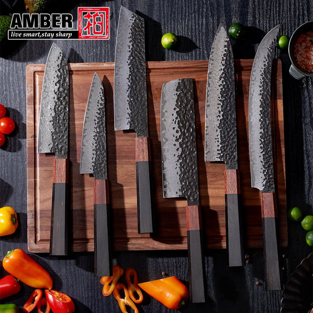 8inch Double Edge Sharp Thin Craftsman 67 Layers Vg10 Damascus Steel Honsuki Japanese Kitchen Knives with Wooden Handle