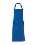 100% Cotton Disposable Kitchen Bib Apron Unisex Plain Weave Solid Checked Design Embroidered OEM Pocket Zip Butcher Apron