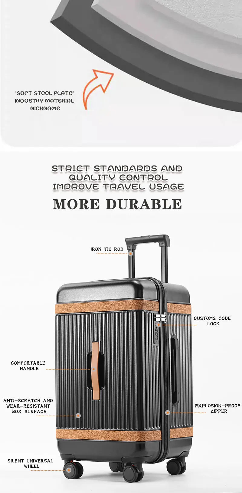Wholesale ABS Luggage Set 20-24-28 Inch Suitcases Spinner Caster Carry-on School Travel Bags Elegant Trolley Suitcase Design