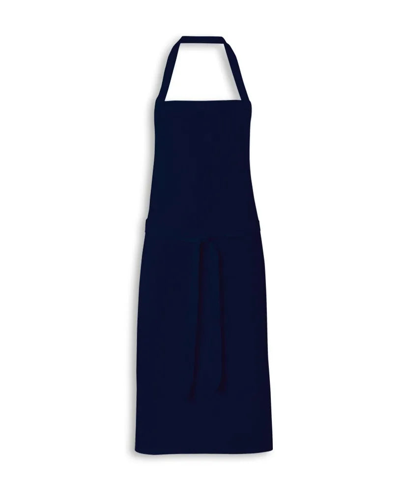 100% Cotton Disposable Kitchen Bib Apron Unisex Plain Weave Solid Checked Design Embroidered OEM Pocket Zip Butcher Apron