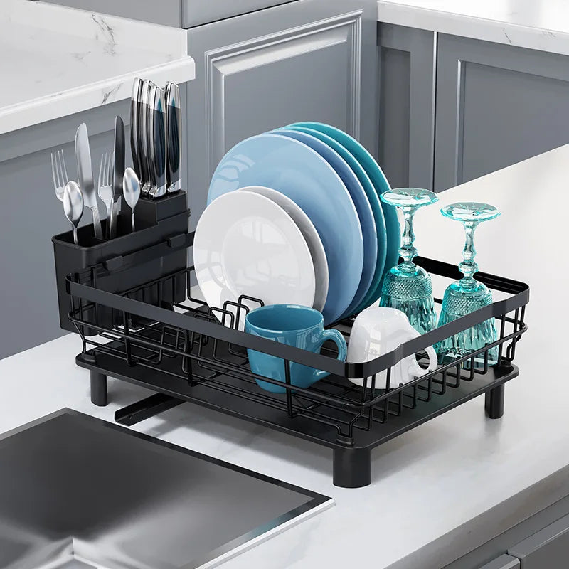 Drain Rack for Kitchen Dishes and Storage Rack for Chopsticks and Cutlery Rack and Drain Basket Sink and Dish Rack