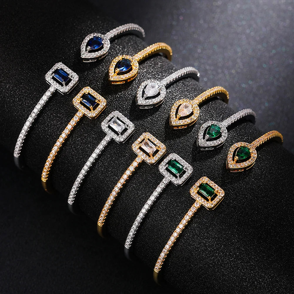 Minimalist Open Cuff Bracelet for Women Elegant Party Fashion Jewelry Gift