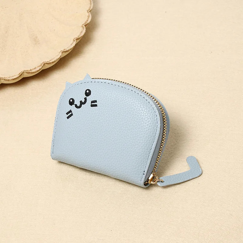 New Cat Card Bag for Women, Small and Netizens, Love Multiple Card Positions Card Bag, Advanced Cartoon Zero Wallet