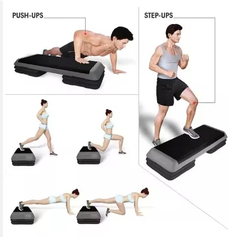 Wholesale Gym Fitness 40cm Adjustable Gym Exercise Equipment Jump Board PE Durable Material Multifunction Aerobic Fitness Step