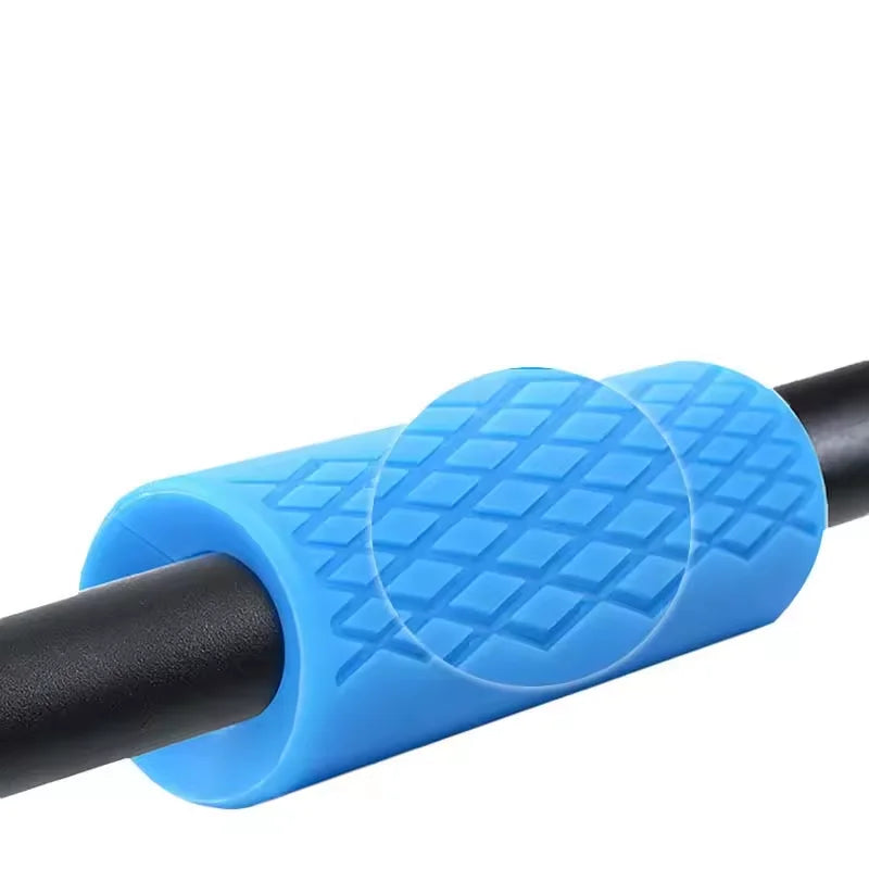 Factory Fitness Training Weight Lifting Non-slip Thick Silicone Barbell Grip Silicone Anti-slip Barbell Grips With Custom Logo