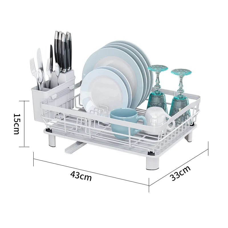 Drain Rack for Kitchen Dishes and Storage Rack for Chopsticks and Cutlery Rack and Drain Basket Sink and Dish Rack