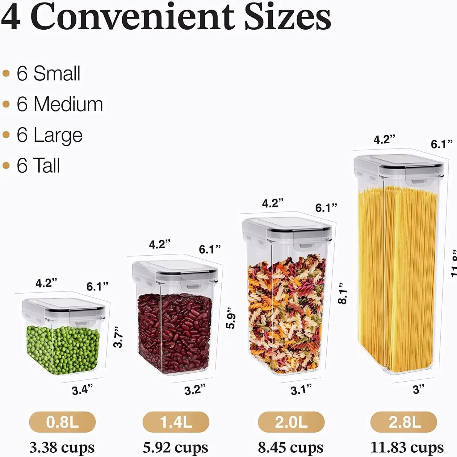 Multi-piece sealed Jar Plastic Food Jar Storage Storage Jar Cereal Cereal Kitchen Snack Refrigerator Storage Box