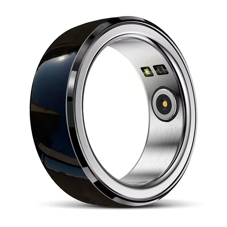 HYX 2024 IP68 Waterproof Multifunctional Smart Ceramic Ring Fitness Tracker with App Control Fashionable R08 Ring