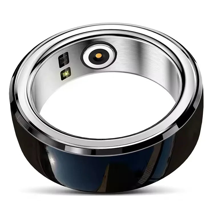 HYX 2024 IP68 Waterproof Multifunctional Smart Ceramic Ring Fitness Tracker with App Control Fashionable R08 Ring