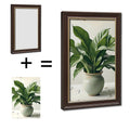 12x18 Inch Home Canning Art in Wood Grain Gold Frame for Farmhouse Kitchen