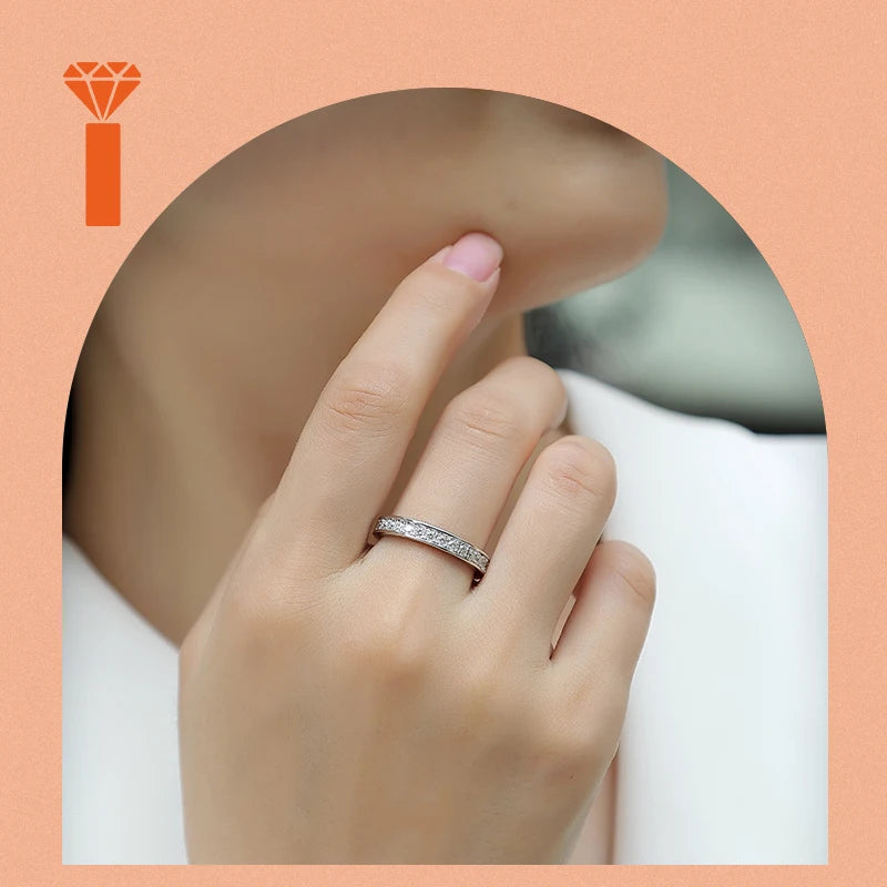 Luxury Round Cut Moissanite Ring 925 Sterling Silver Twisted Band Halo Engagement Wedding Ring Ship From USA Warehouse Ring