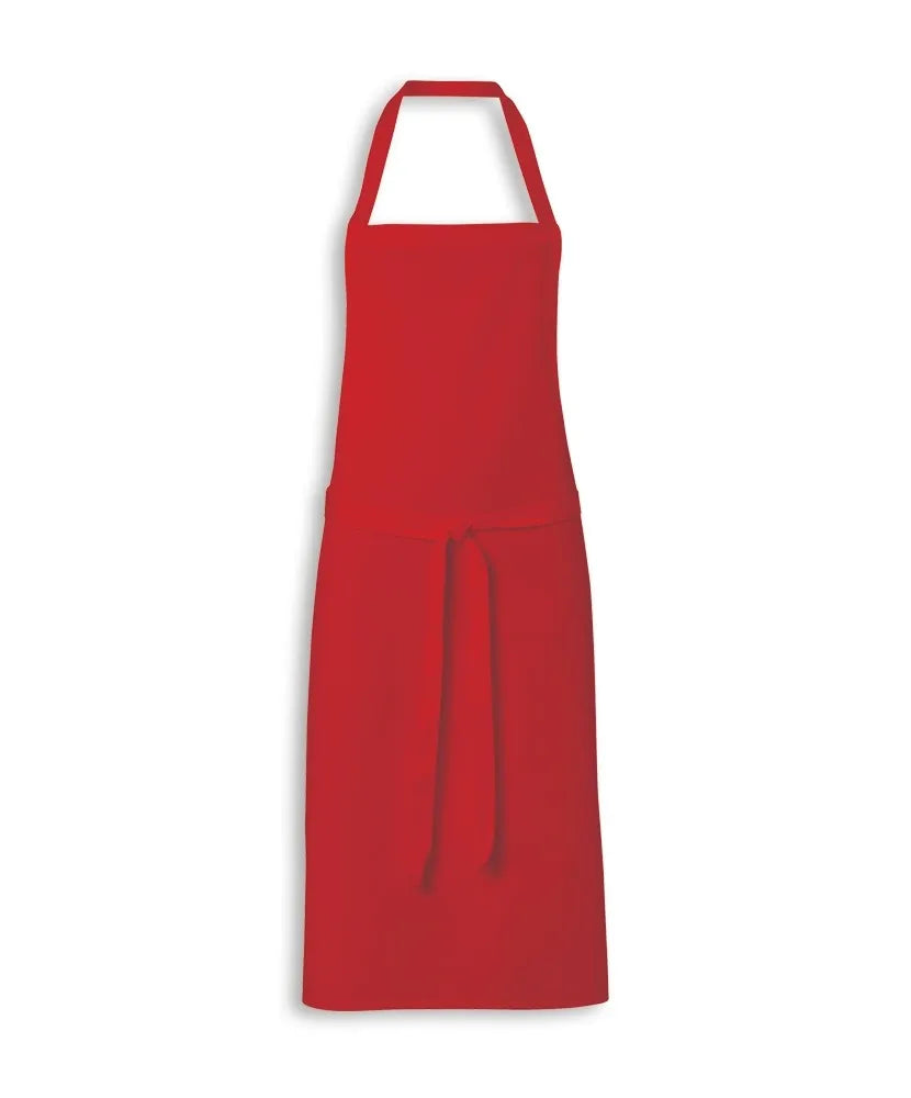 100% Cotton Disposable Kitchen Bib Apron Unisex Plain Weave Solid Checked Design Embroidered OEM Pocket Zip Butcher Apron