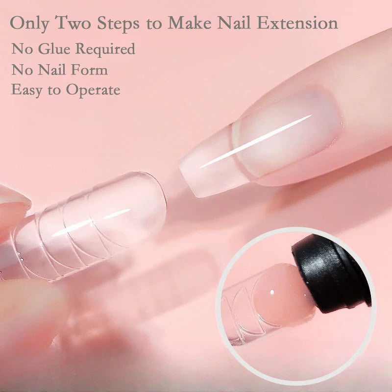Poly Gel Nail Extension Set 15 Colors 30ml Volume Nude Pink Nail Hard Gel Builder