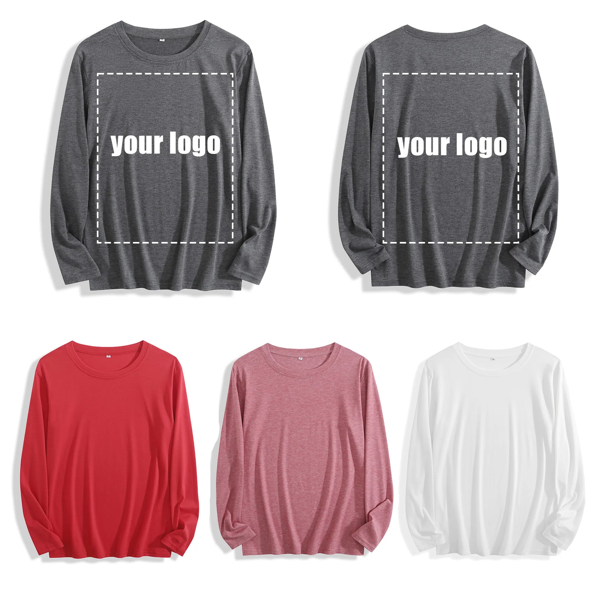 Soft Fabric "Stronger Than the Storm Inspirational Graphic" Long Sleeve T Shirt Multi Colors