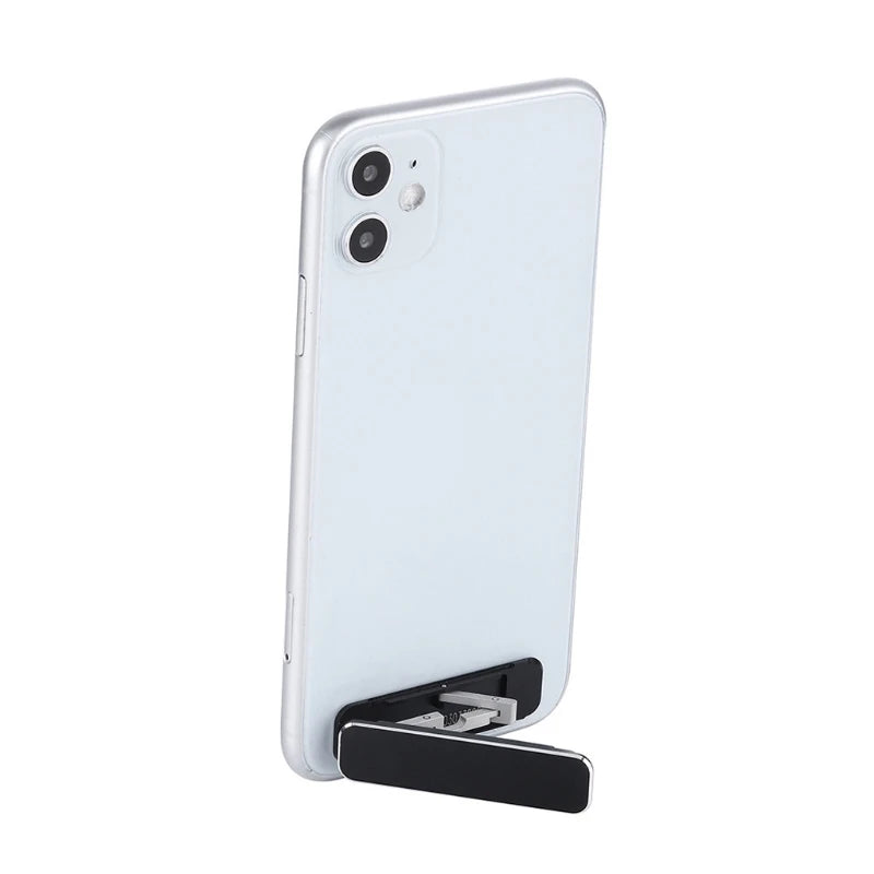 Universal Mini Size Aluminum Portable Folding Desk Mount Holder Bracket Mobile Phone Cradle Foldable Stand for Cellphone