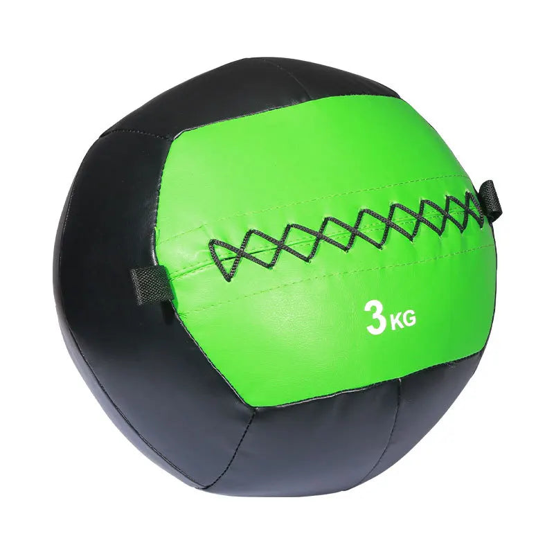 Gym Equipment Fitness Training 1-20KG Soft Medicine Ball PU Leather Wall Ball Home Balance Training Gravity Ball