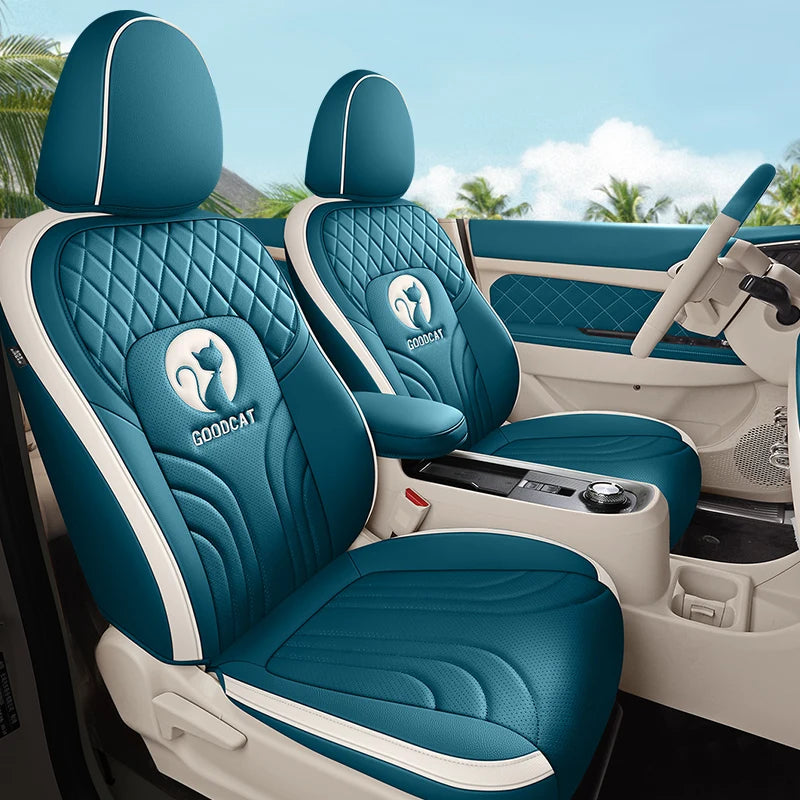 For GWM Ora 03 Great Wall Motor Haomao Funky Cat Interior Kits Custom Car Seat Covers Full Set Leather Sports Style