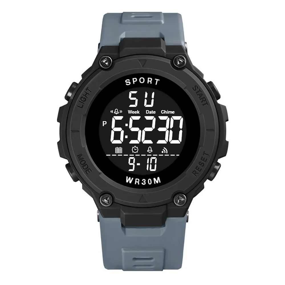 Men Wrist Watches Water Resistant Luminous Stopwatch Timer Dual Time Display Digital Watch