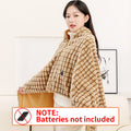 Electric Wrap Poncho Blanket USB Heated Shawl Wearable Electric Blanket 3 Heat Settings Cozy Winter Electric Blanket Throw
