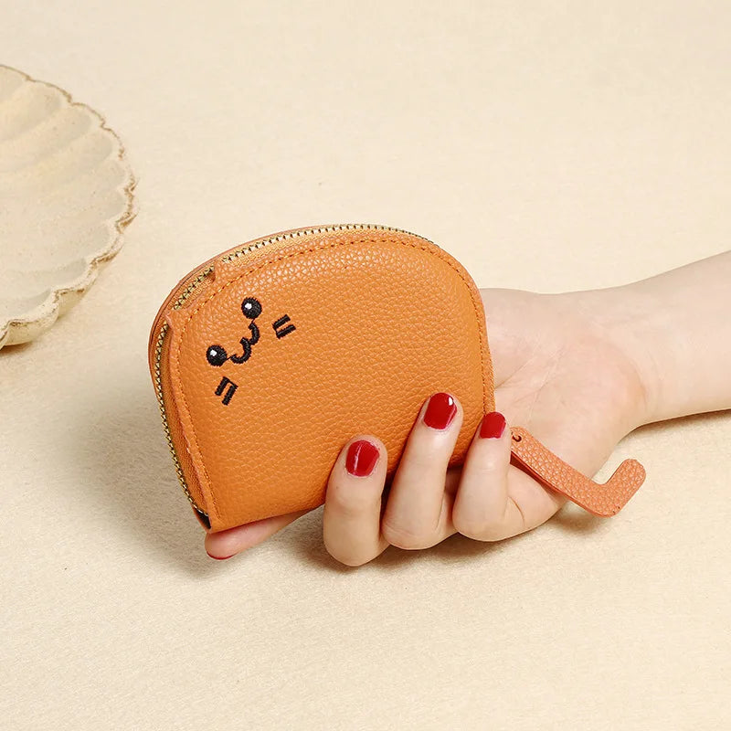 New Cat Card Bag for Women, Small and Netizens, Love Multiple Card Positions Card Bag, Advanced Cartoon Zero Wallet