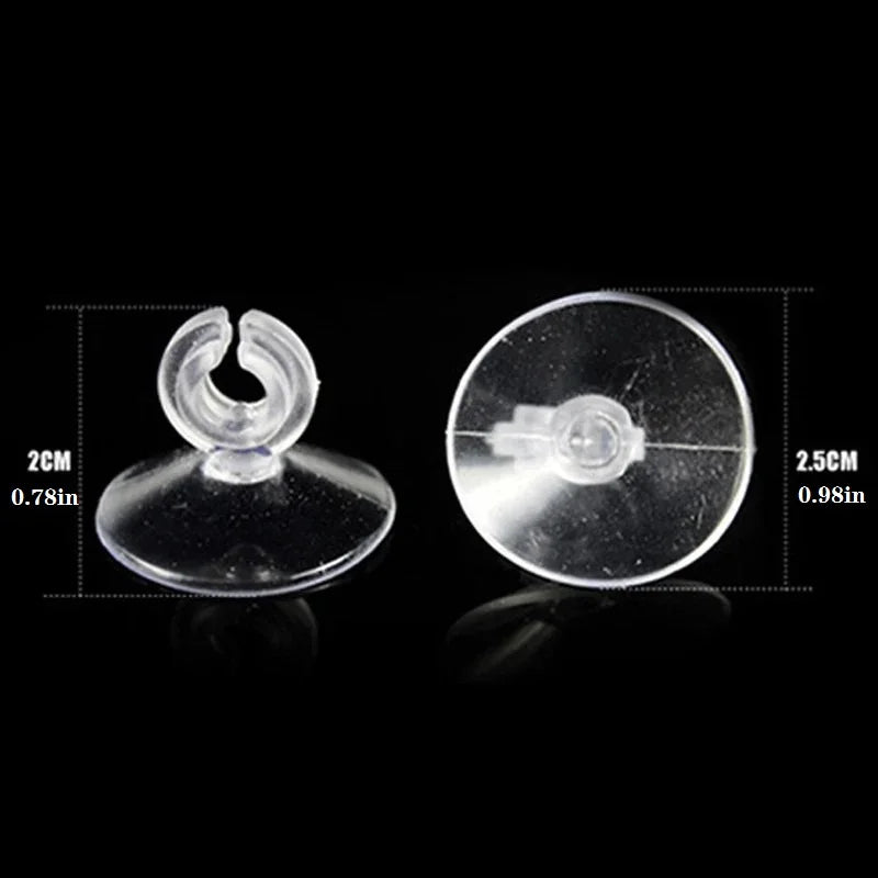 10pcs Rubber Aquarium Fish Tank Suction Cup Sucker Holders for Air Line Tube Hose Pump
