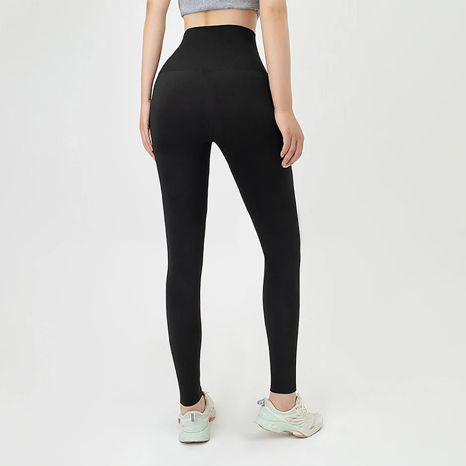 1/3 Piece Set Of Women's Solid Color High Waisted Elastic Yoga Pants For All Seasons Casual Sports Running Leggings Warm Pants