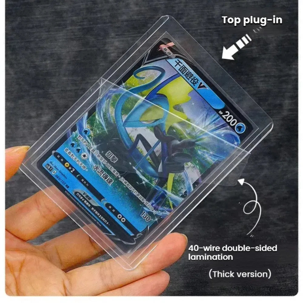 25-100pcs 3" x 4" Hard Card Sleeve Clear Anti Scratch Protector For Pokemon Game Baseball Sports Card Trading Protect Toploaders