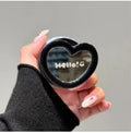 Korean Cute 3D Love Heart Makeup Mirror for Magsafe Griptok Holder Phone Finger Ring Stand Support for IPhone 17 16 Girl Bracket