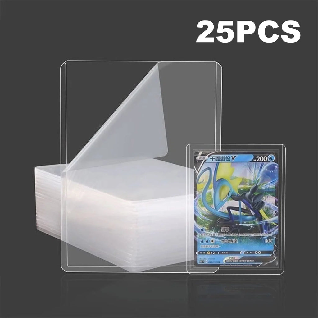 25-100pcs 3" x 4" Hard Card Sleeve Clear Anti Scratch Protector For Pokemon Game Baseball Sports Card Trading Protect Toploaders