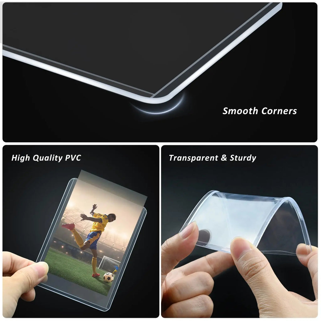 25-100pcs 3" x 4" Hard Card Sleeve Clear Anti Scratch Protector For Pokemon Game Baseball Sports Card Trading Protect Toploaders