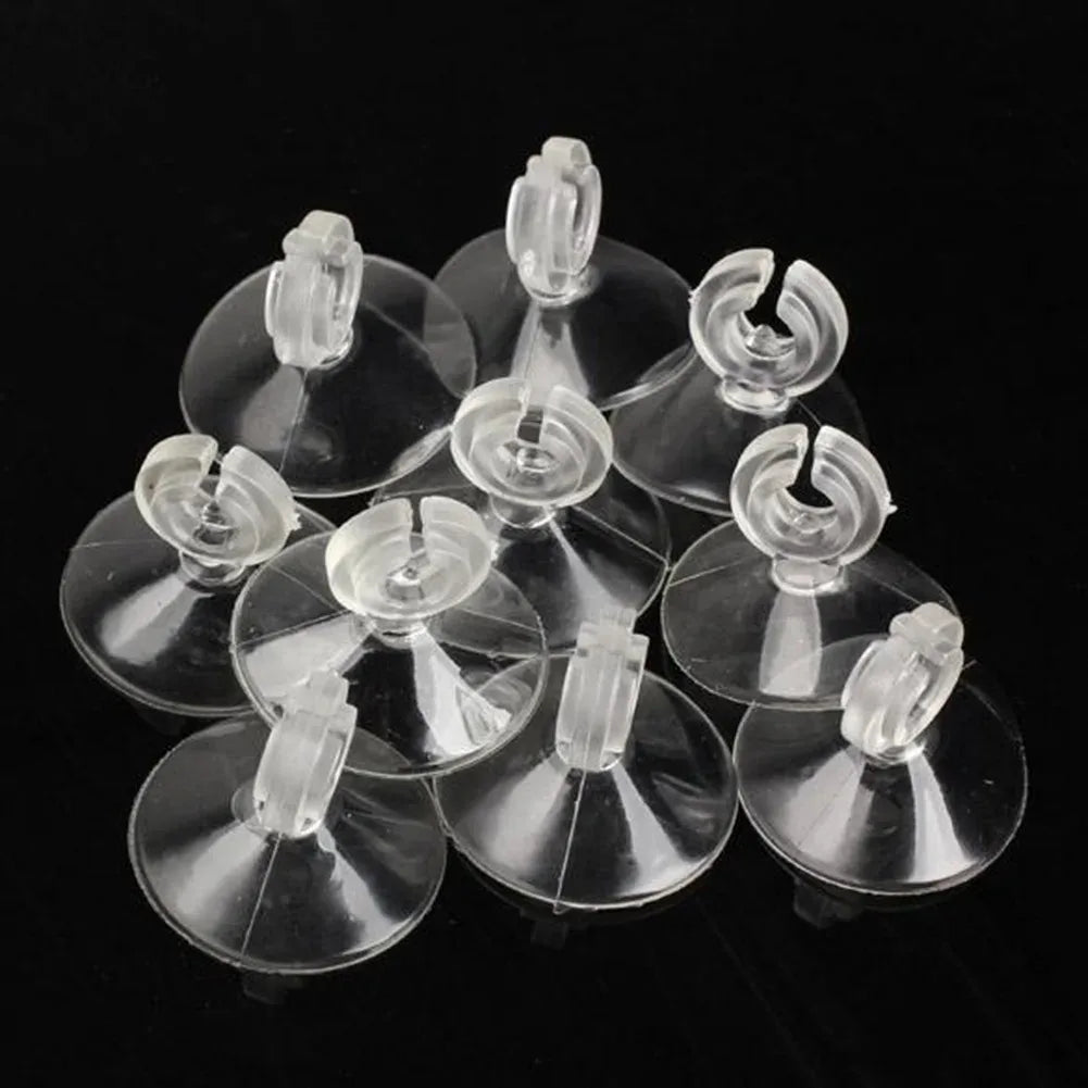 10pcs Rubber Aquarium Fish Tank Suction Cup Sucker Holders for Air Line Tube Hose Pump