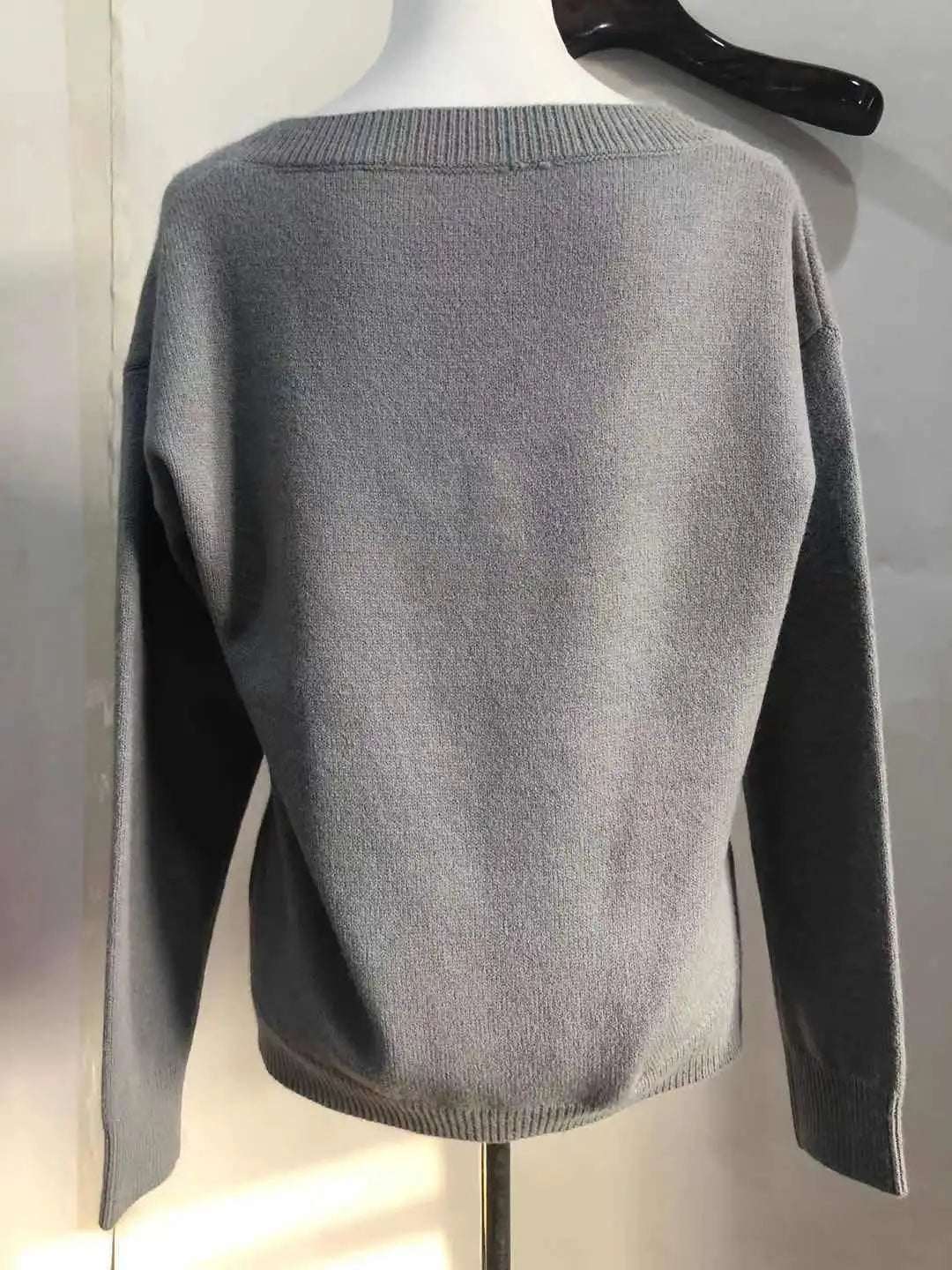 Sweater Women Pullover Knitting Top Jumper V Neck Solid Color Thick Knitwear 2025 Autumn Winter Knitted Tops Office Lady Casual