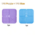 Pet Lick Silicone Mat Slow Feeder Dog Food Plate Bathing Distraction Sucker Training Feeder for Dogs Kitchen Supplies